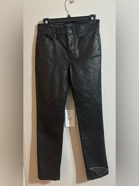 Banana Republic Black Coated Slim Jeans High Rise Size 26/2.
